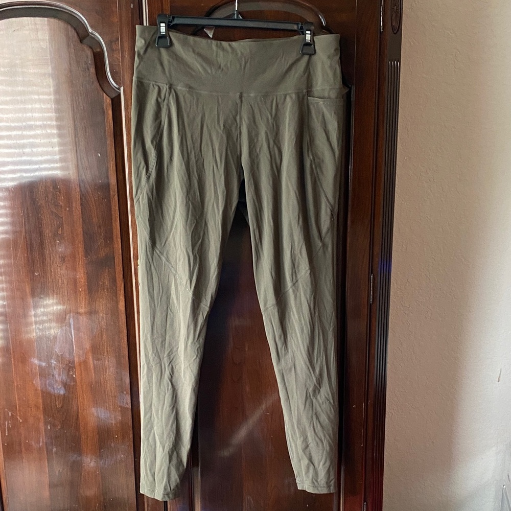 Sweaty Betty Khaki High-Waisted Leggings